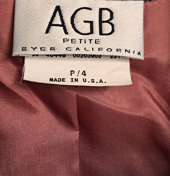 Vintage AGB Olive Green Cropped Jacket  Size 4P - Picture 5 of 9